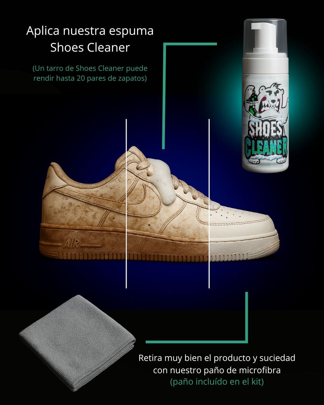 Shoes Cleaner | Limpiador Espumoso para Calzado
